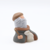 Vieux Berger Gris Profil Droit Produit Santons Collection Cristine Darc