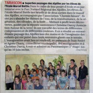 Interventions dans les écoles - Ateliers Paysages