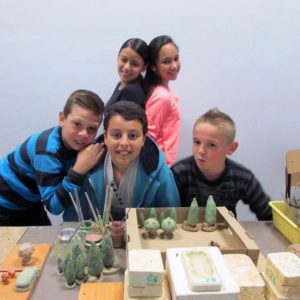 Ateliers paysages - Interventions dans les écoles - Santons Cristine Darc