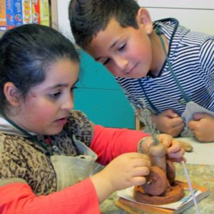 Ateliers paysages - Interventions dans les écoles - Santons Cristine Darc