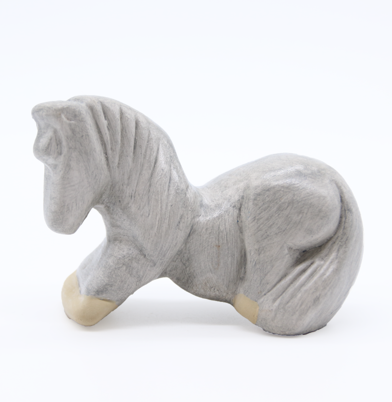 Cheval gris face produit gros animaux