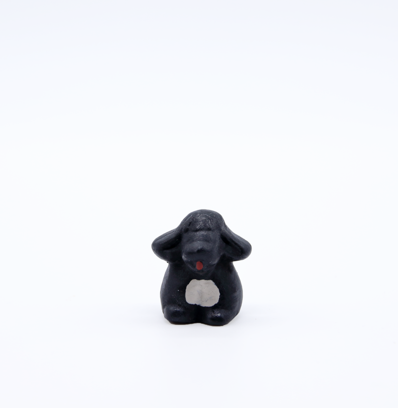 chien noir face produit petits animaux