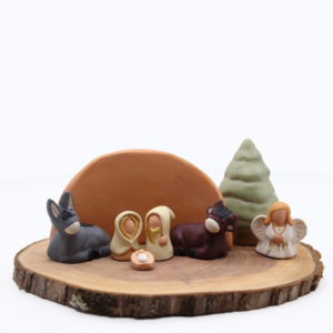 Composition crèche miniature