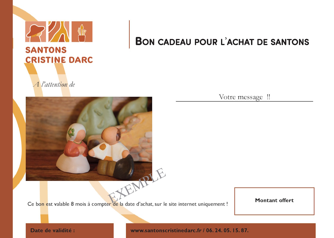 Nouveau Bon Cadeau Santons Exemple