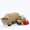 Traite De La Vache Beige Fermière Claire Produits Santons