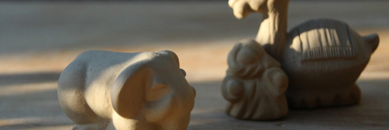 5b Elephant Et Dromadaire Miniature
