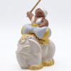 G Cornac Et éléphant Trois Quart Face Collection Blanc Et Or Produits Nativités Nouveautés