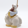 I Cornac Et éléphant Trois Quart Doc Collection Blanc Et Or Produits Nativités Nouveautés