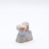 Santon Meunier Miniature Blanc Et Or Cote Droit Produit Nouveauté 2023 Collection Santons Miniatures