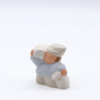 Santon Meunier Miniature Blanc Et Or Cote Gauche Produit Nouveauté 2023 Collection Santons Miniatures