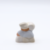 Santon Meunier Miniature Blanc Et Or Dos Produit Nouveauté 2023 Collection Santons Miniatures